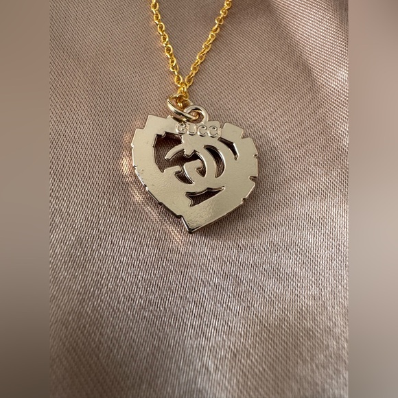 Gucci zipper-pull heart pendant charm necklace - Picture 4 of 7